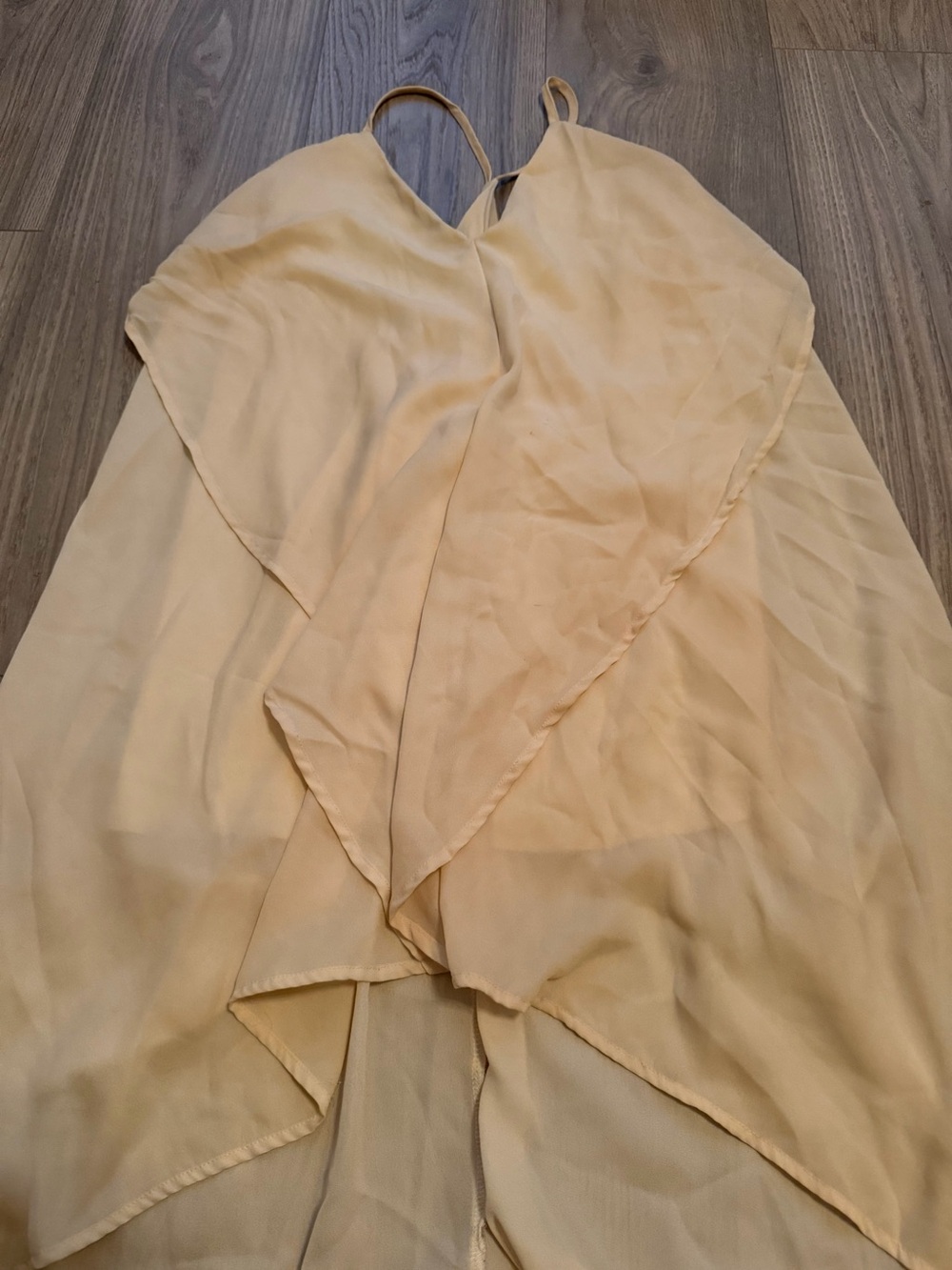Light Yellow Layered Slip Dress - Women's Summer Dress
